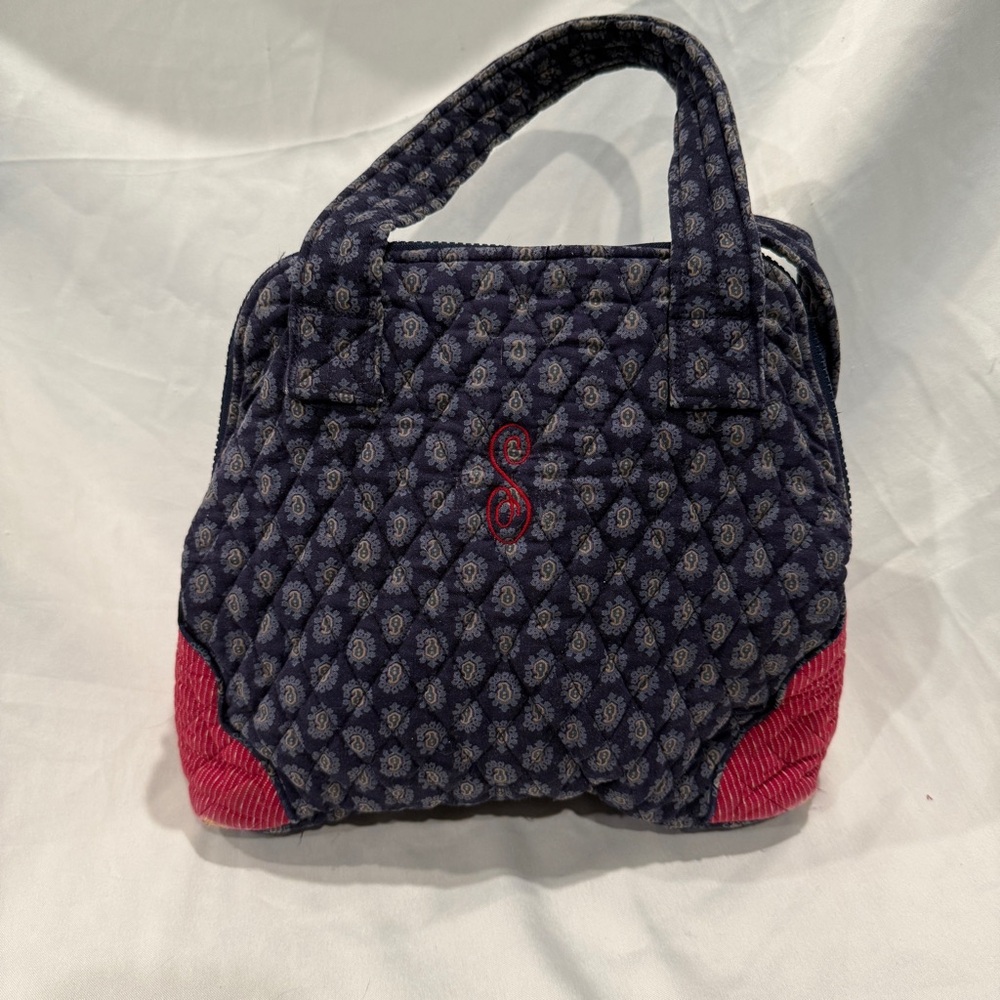 Vera Bradley vintage 1998 Classic Navy Pattern Shoulder Bag